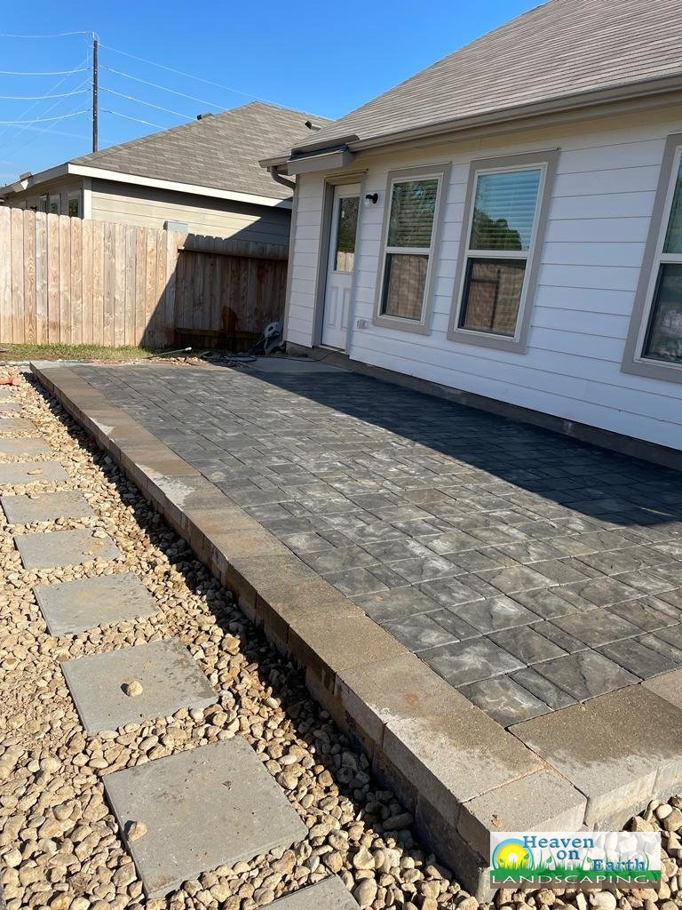 Before — neglected backyard